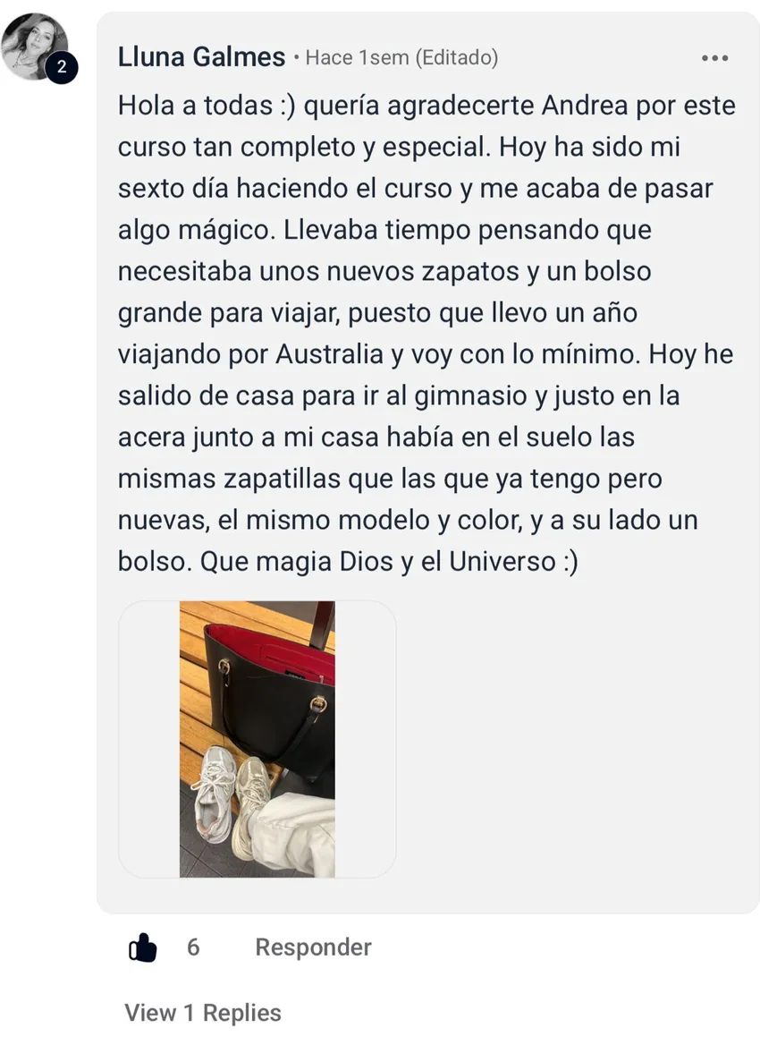 Testimonio de Lluna Galmes sobre su proceso con Andrea Torres